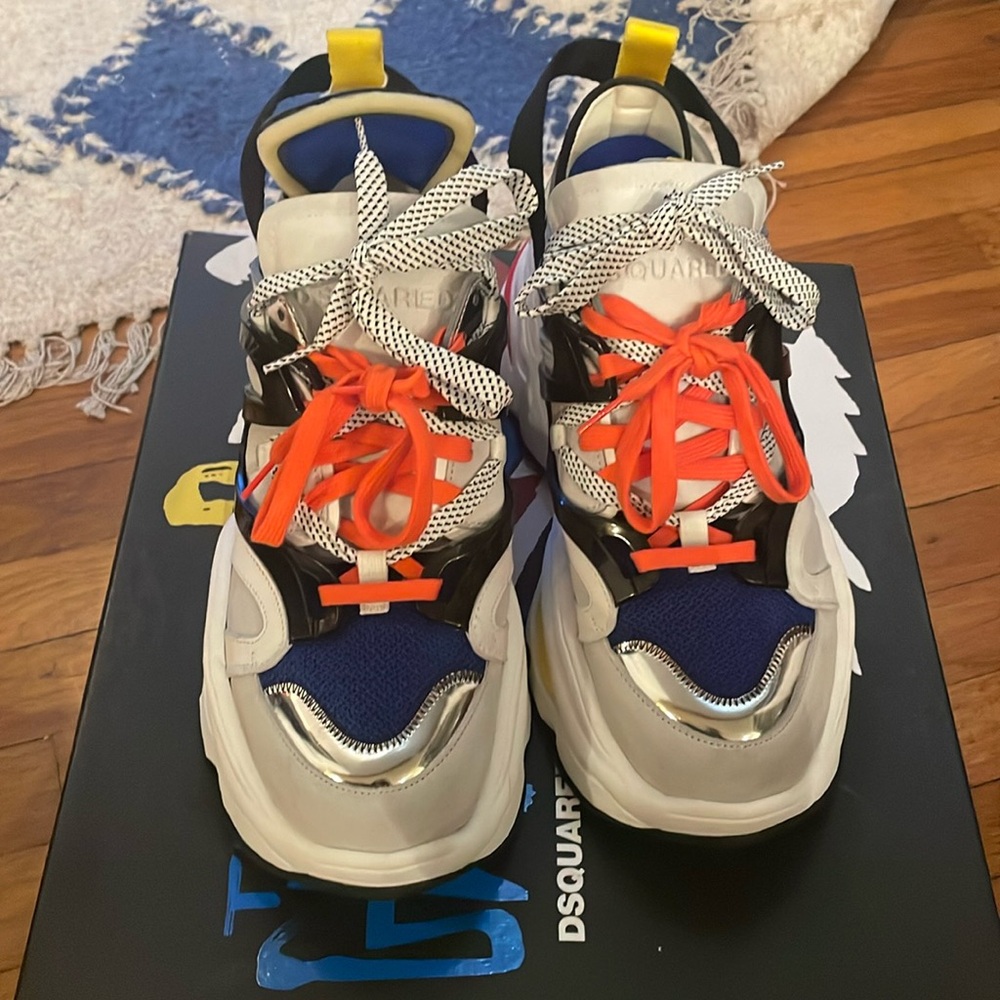 Used pair of Dsquared Sneakers Size EU44.. Size 11 Us